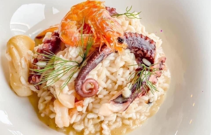 Risotto cu fructe de mare
