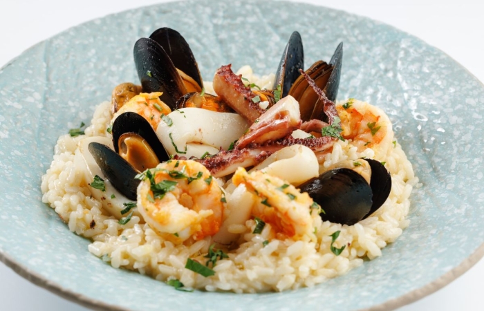 Risotto cu fructe de mare