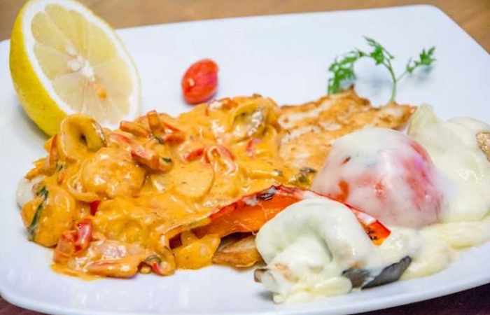 File de salau de Nil cu sos de creveti