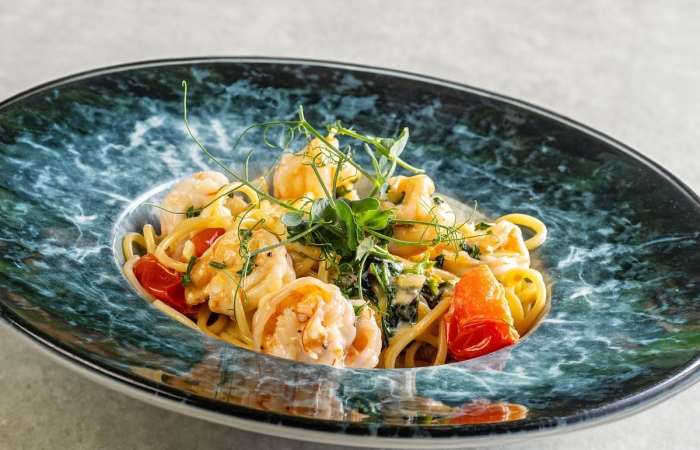 Spaghetti cu fructe de mare