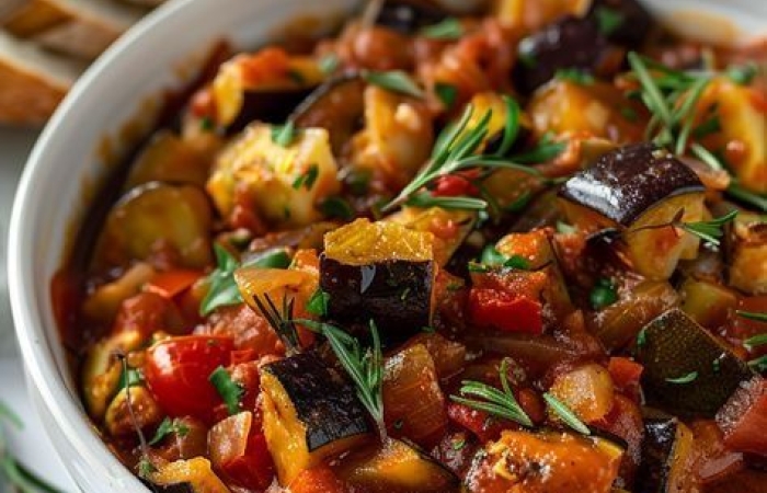 Tigaie Ratatouille cu cartofi in coaja